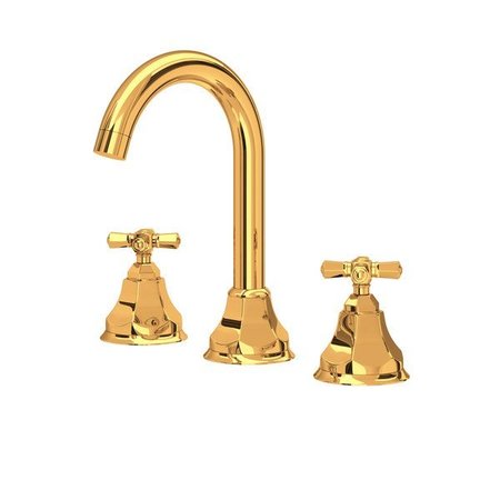 ROHL Palladian Widespread Lavatory Faucet With C-Spout PN08D3XMIB